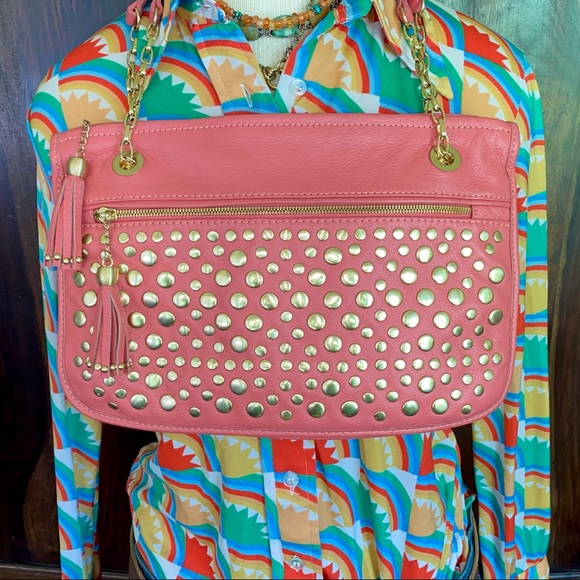 Frosting by Mary Norton Pink baguette, with tassels and Gold interior - Picture 15 of 16